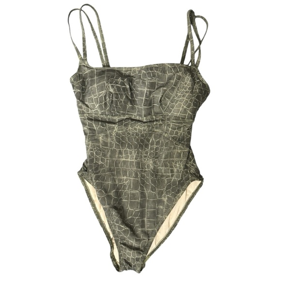 Magicsuit Green One Piece Swimsuit Size 14 - Picture 2 of 5